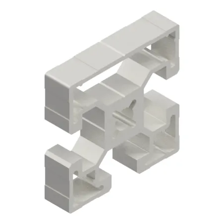 Profilo in Alluminio 45x45 Cava 10 Leggero 1 Lato Chiuso