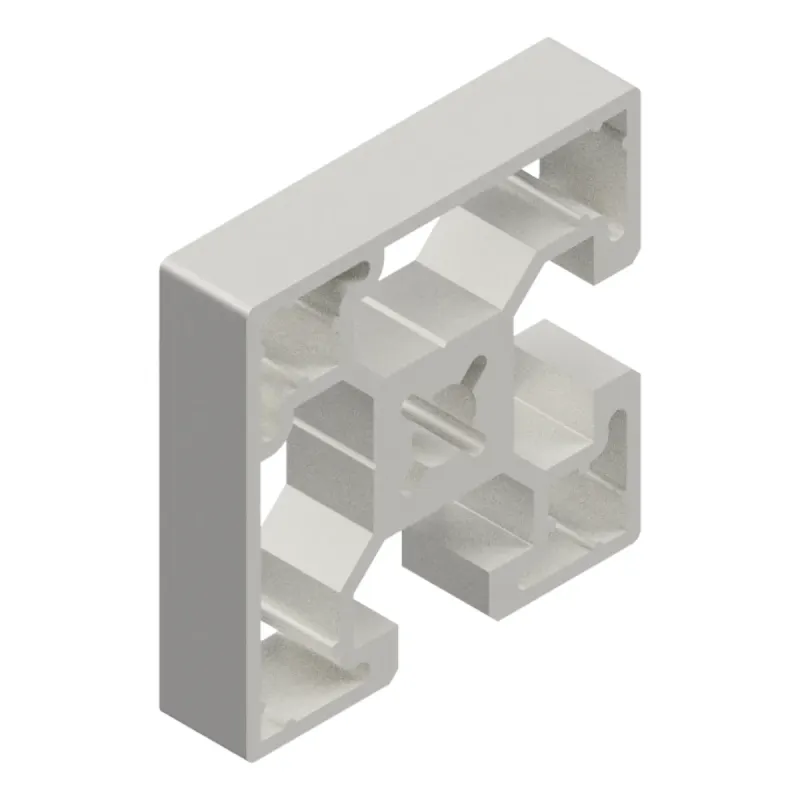 Profilo in Alluminio 45x45 Cava 10 Leggero 2 Lati Chiusi