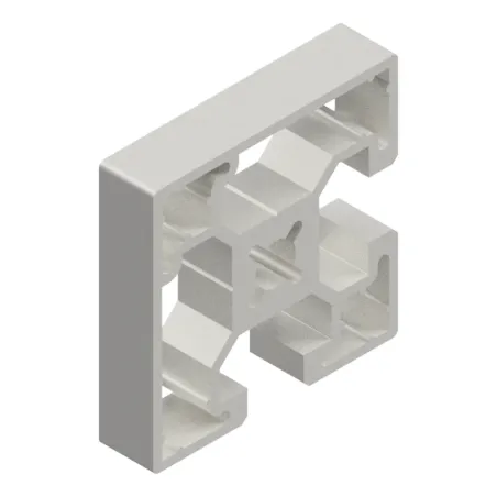 Profilo in Alluminio 45x45 Cava 10 Leggero 2 Lati Chiusi