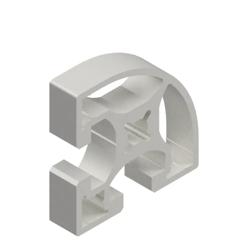 Profilo in Alluminio 45x45 Cava 10 Raggiato