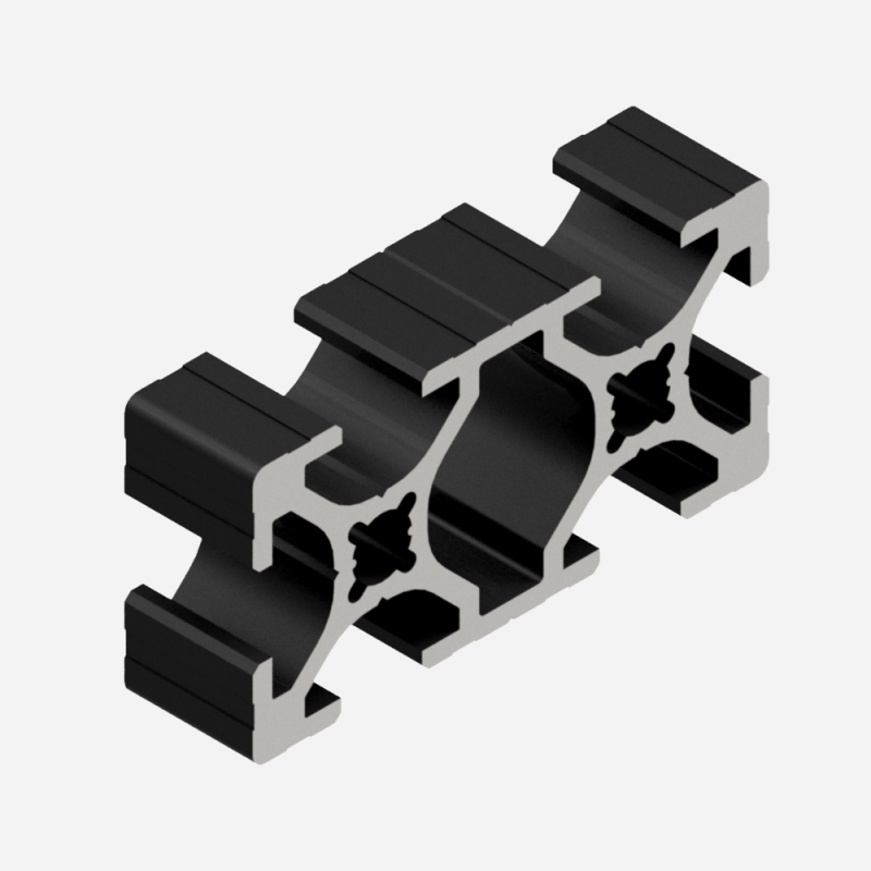 Profilo Alluminio Nero 20x40 Cava 6 – Struttura T-Slot Professionale