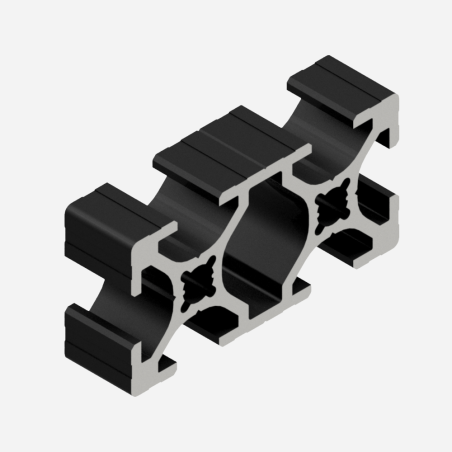 Profilo Alluminio Nero 20x40 Cava 6 – Struttura T-Slot Professionale