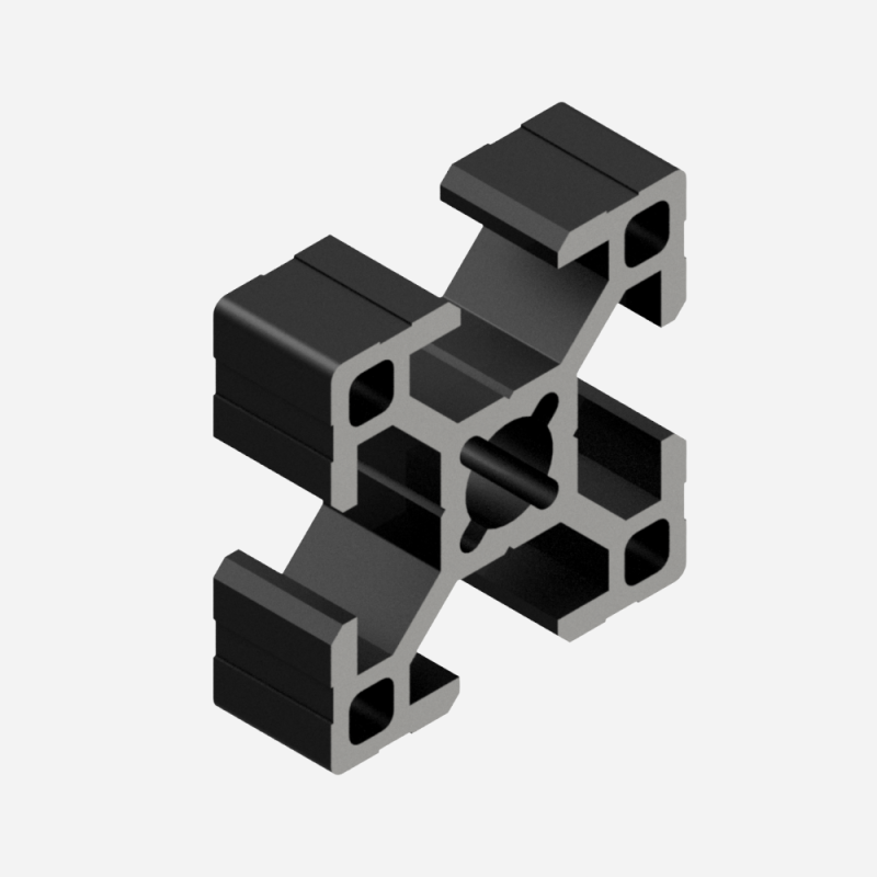 Profilo in Alluminio 30x30 Cava 8 Nero