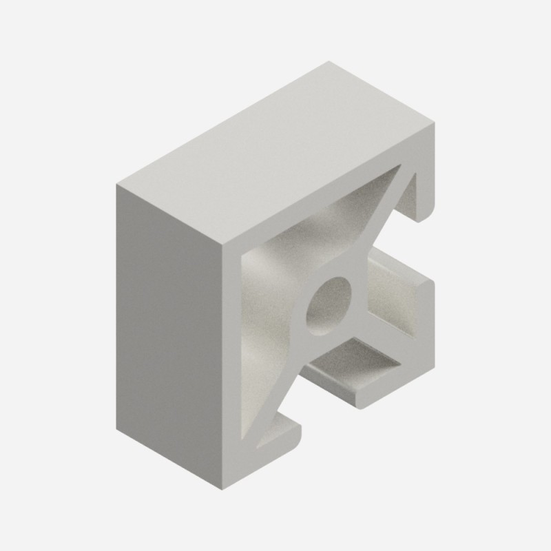 Profilo Alluminio 20x20 Cava 5 – 2 Lati Chiusi | Modulare