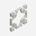 Profilo in Alluminio 90x90 Cava 10 Leggero