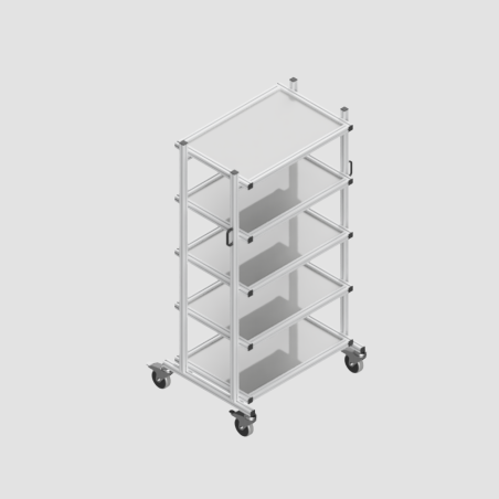 carrello Eurobox 60×40 in Alluminio – Leggero e Robusto