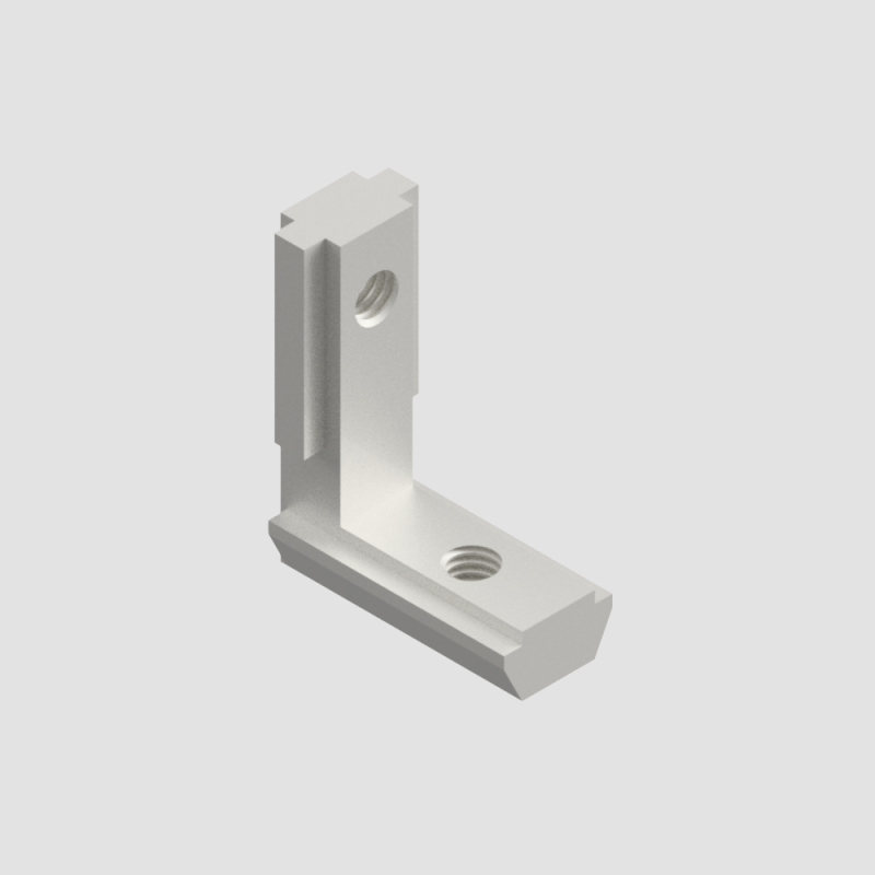 Angolare a Scomparsa 20x20 | Connettore Interno 90° per Profili Alluminio | Fissaggio Invisibile