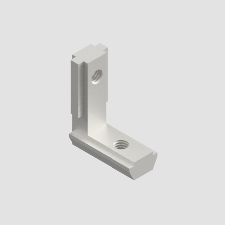 Angolare a Scomparsa 20x20 | Connettore Interno 90° per Profili Alluminio | Fissaggio Invisibile