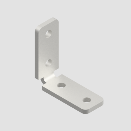 Angolare a Scomparsa 30x30 | Connettore Interno Invisibile per Profilati Serie 30 | Cava 8