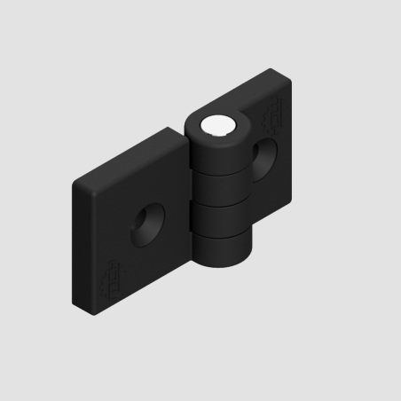 Cerniera in Plastica 30x45 | Cerniera Leggera 30x45 per Profili in Alluminio T-Slot