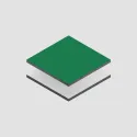 Pannello Dibond Verde/Bianco