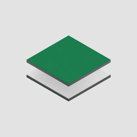 Pannello Dibond Verde/Bianco