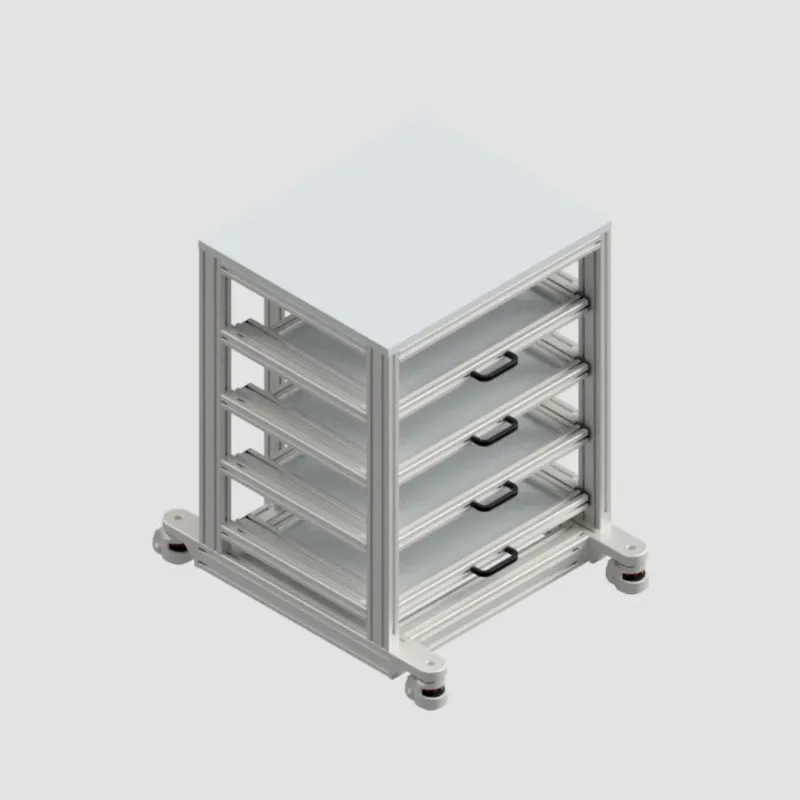 Carrello con Quattro Cassetti estraibili