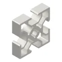 Profilo in Alluminio 40x40 Cava 8 Leggero- Taglio a misura