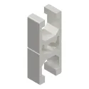 Profilo in Alluminio 18,5x45 Cava 9